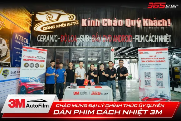 Đăng Khôi Auto Chính Thức Trở Thành Đại Lý Thi Công Phim Cách Nhiệt 3M Chính Hãng – Nâng Tầm Trải Nghiệm Chăm Sóc Xe Chuyên Nghiệp