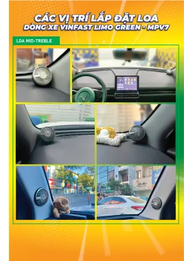 Combo nâng cấp âm thanh cho Vinfast Limo Green/VF MPV7