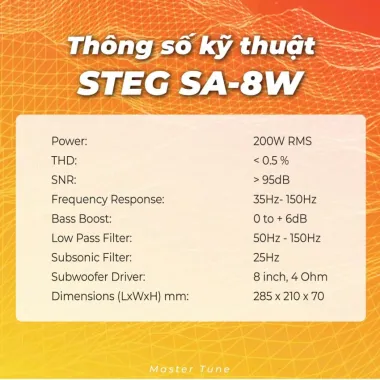 Loa Sub Điện STEG SA-8W