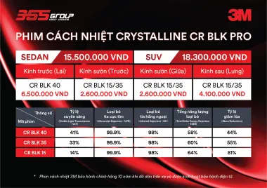 Film cách nhiệt 3M CR BLK 40