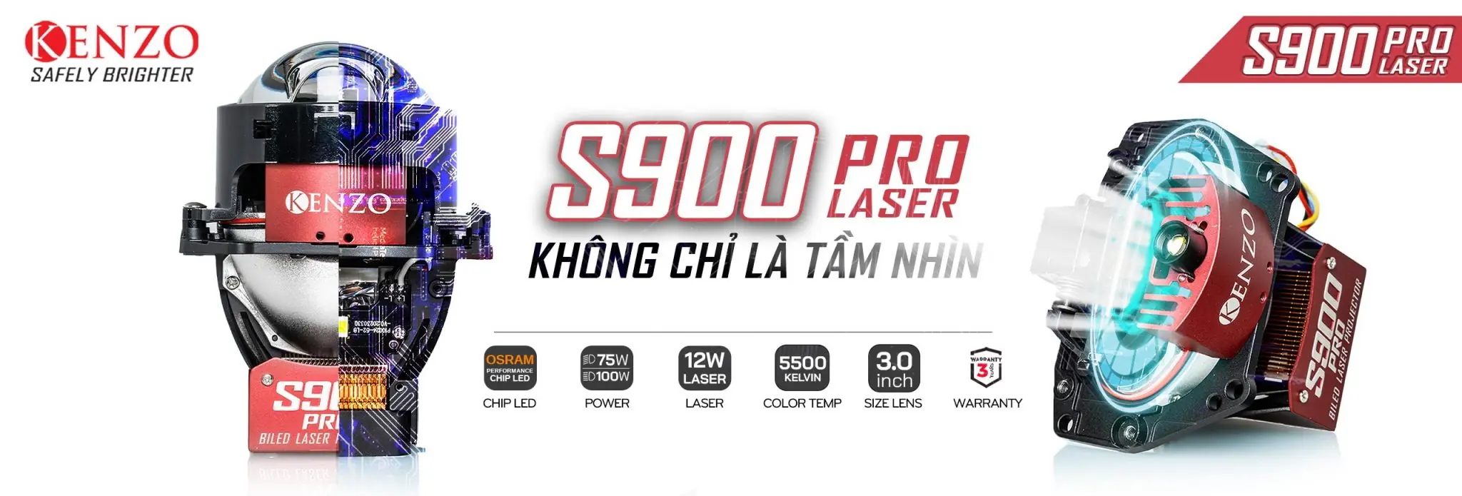 Bi Led LASER Kenzo S900 Pro