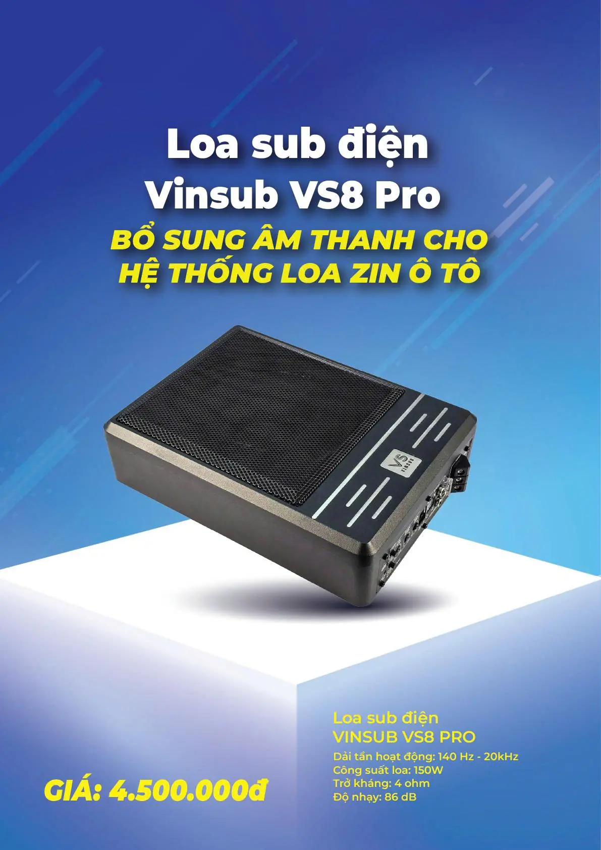 Loa sub điện Vinsub VS-8 Pro