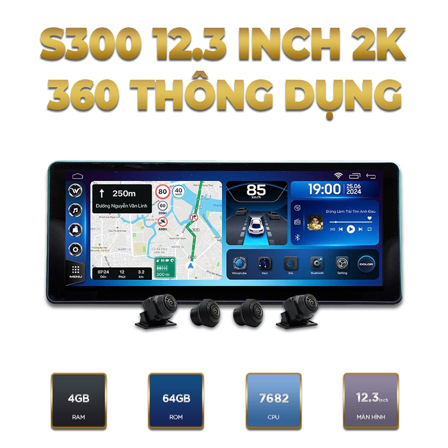 WINCA S300+ Pro 2K 12.3 Inch Thông Dụng
